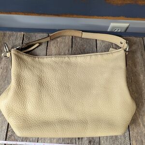 COACH Sarah Sand Leather Shoulder Bag With Hangtag